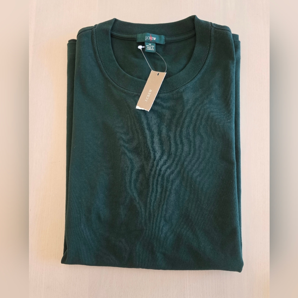 NWT J.Crew Men's Relaxed premium-weight cotton T-shirt Sz M $50 Retaged - Picture 7 of 7